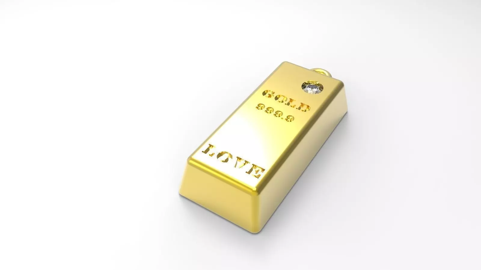 GOLD BAR 3D print model_0