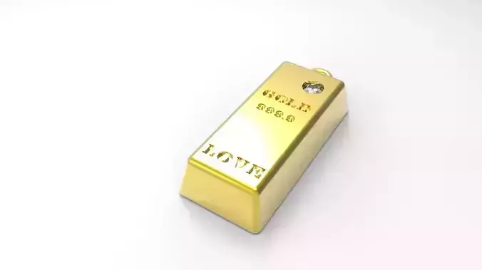 GOLD BAR 3D print model