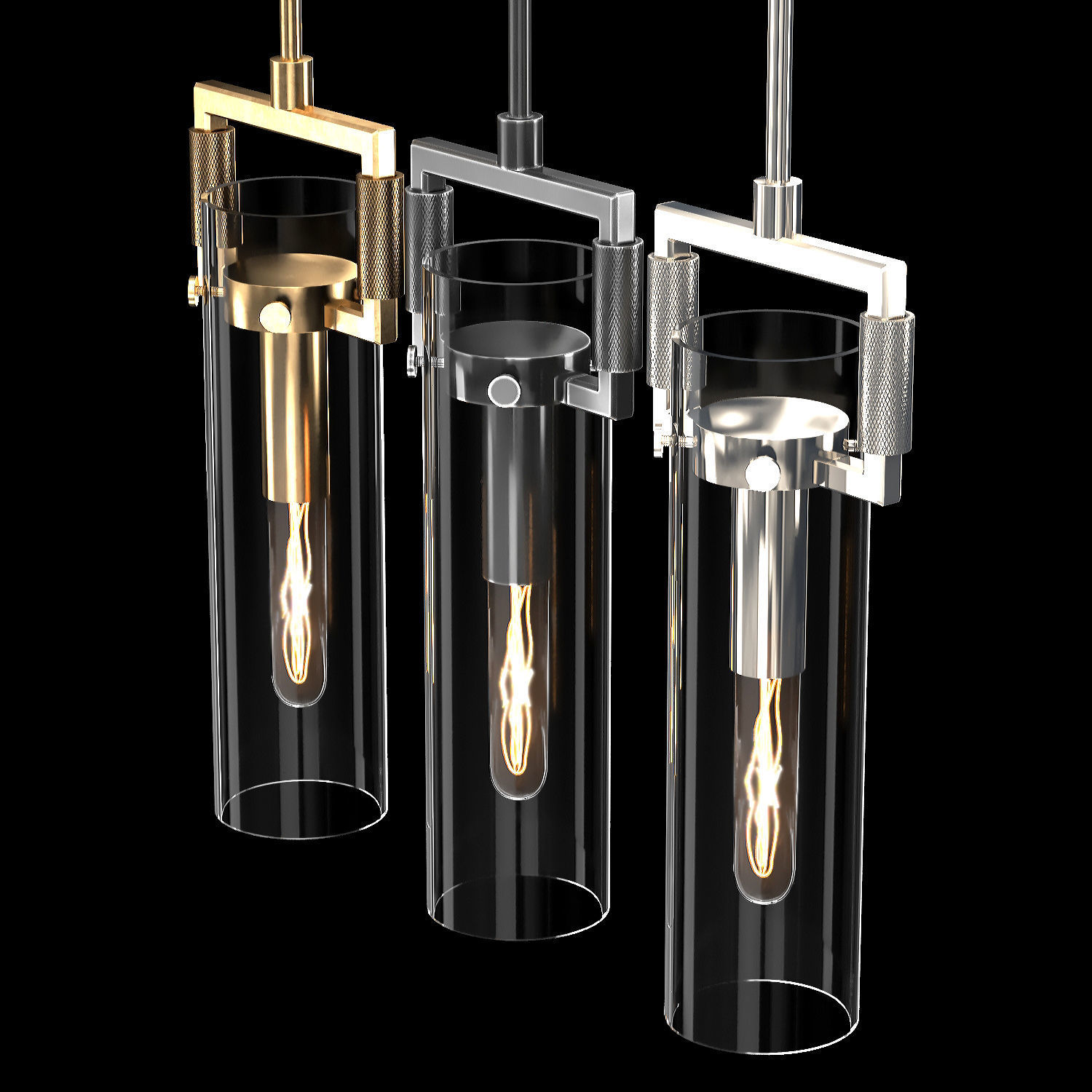 Machinist Glass Cylinder Pendant 2 3D model_3