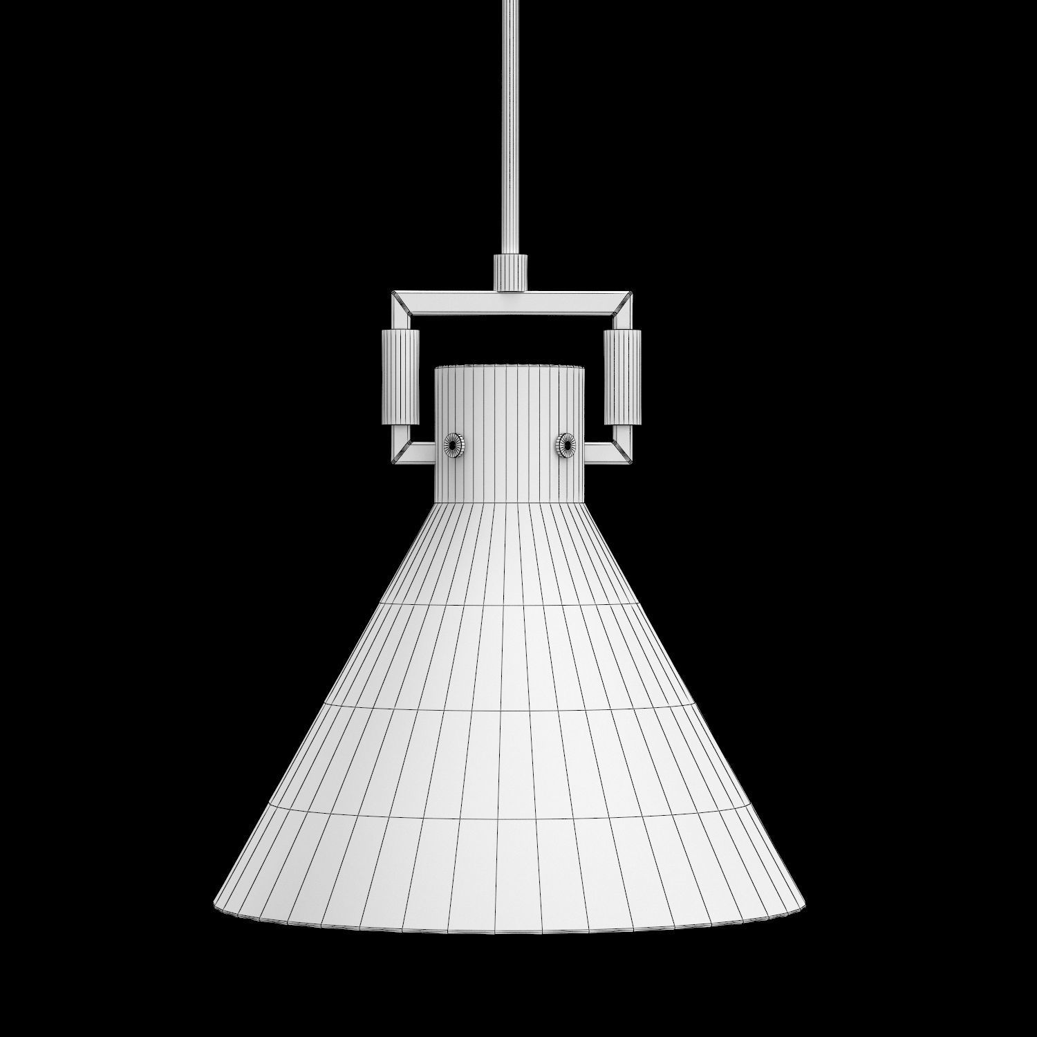 Machinist Glass Funnel Pendant 3D model_5