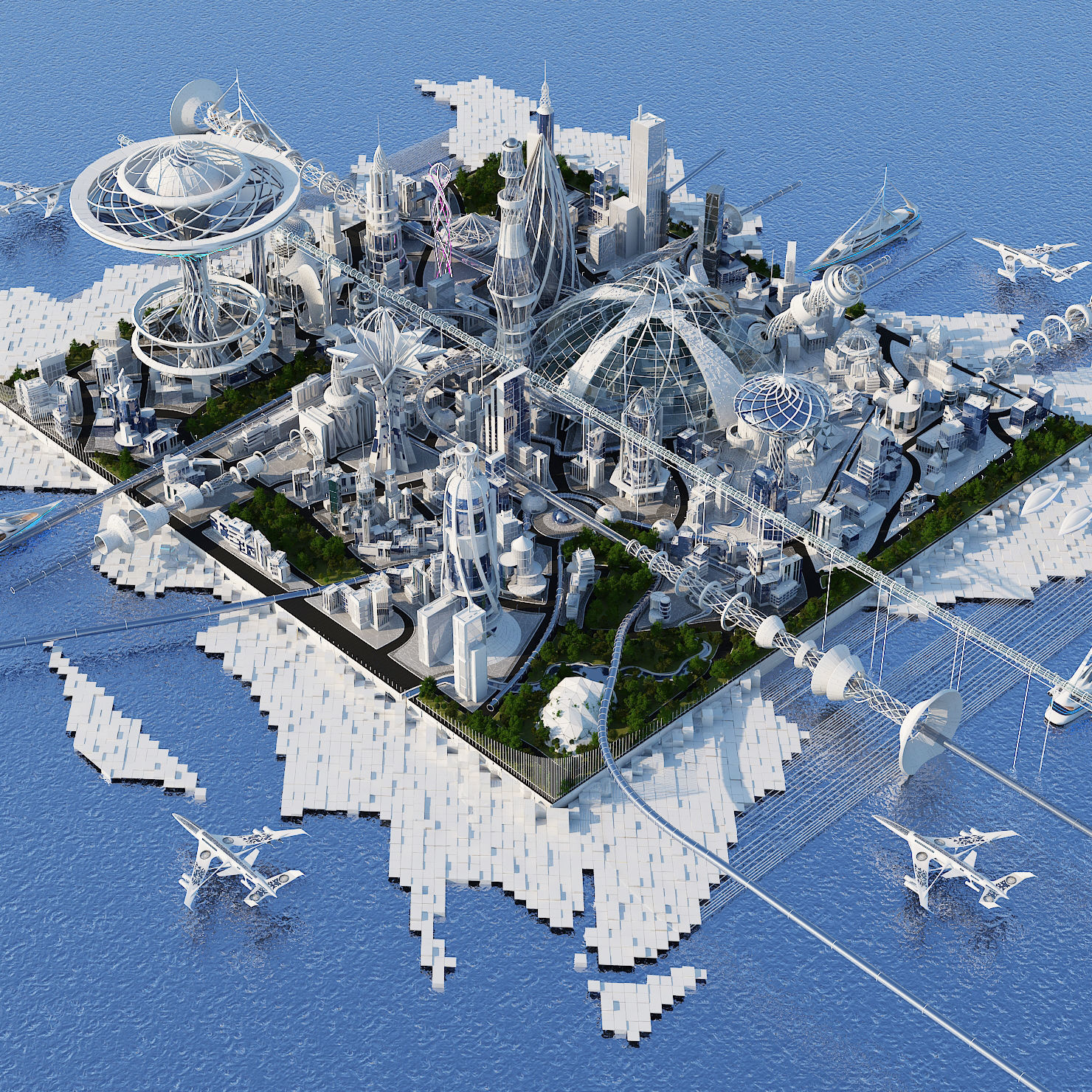 Future City 2018 V 2 3D model_30
