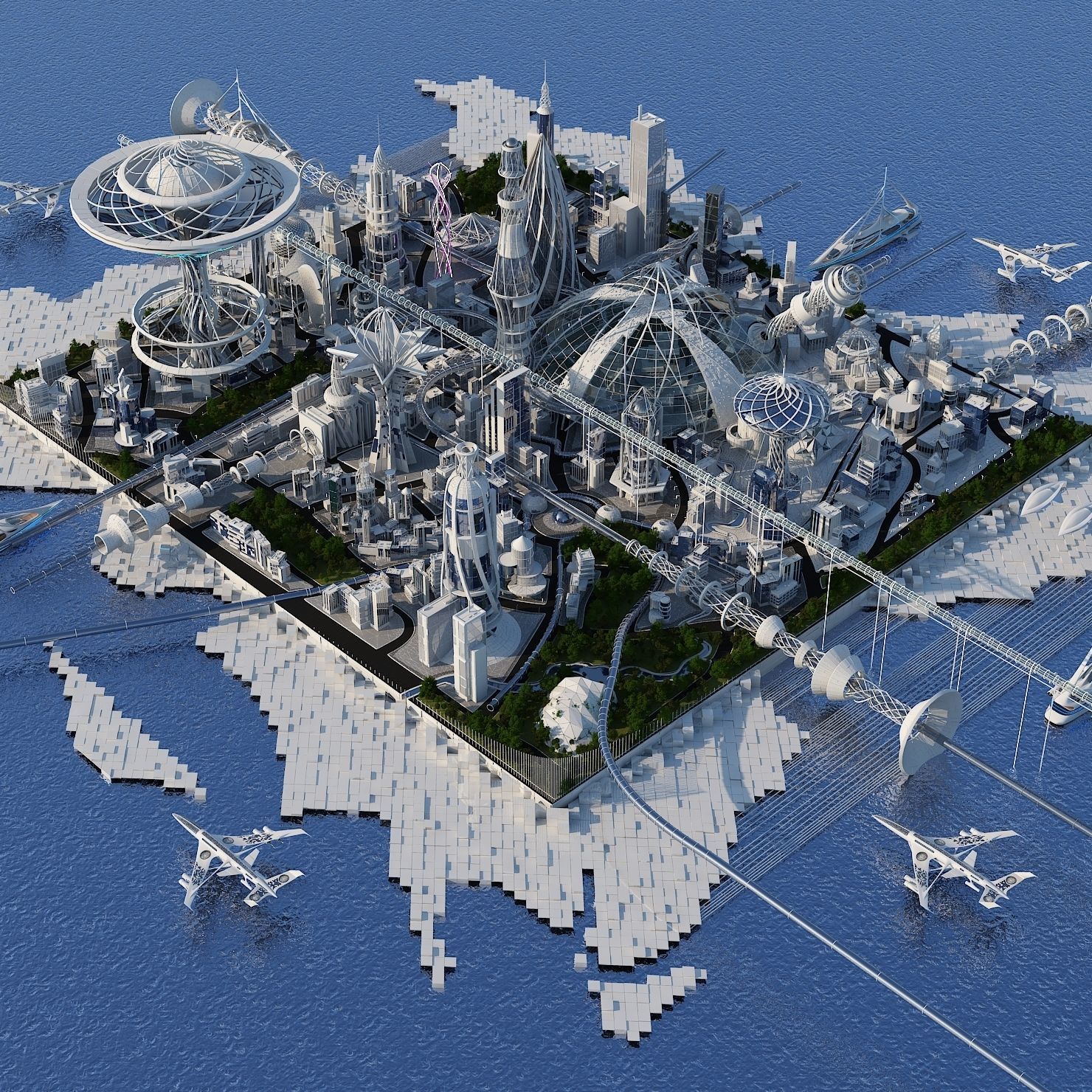 Future City 2018 V 2 3D model_29