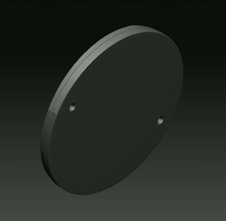 Beware of the dog plaque 3D print model_2