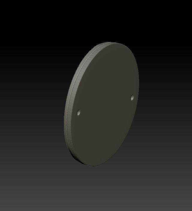 Beware of the dog plaque 3D print model_7