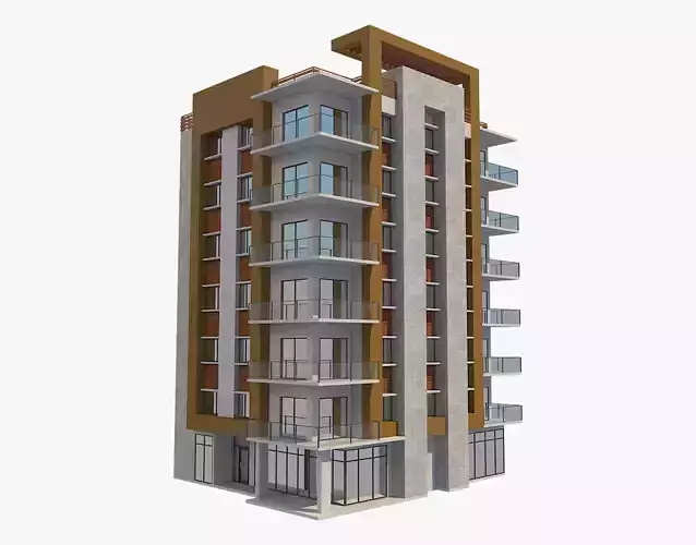 Apartment Building 5 3D model