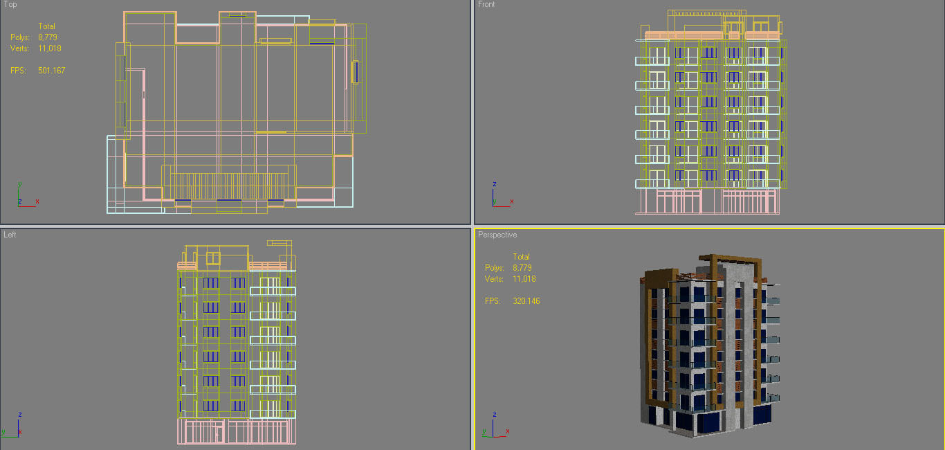 Apartment Building 5 3D model_10