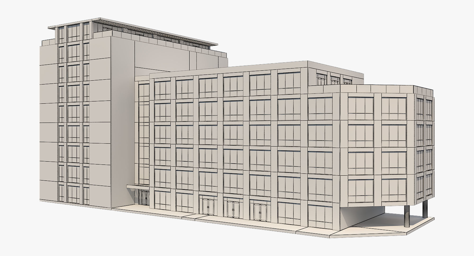 Building 1 3D model_2
