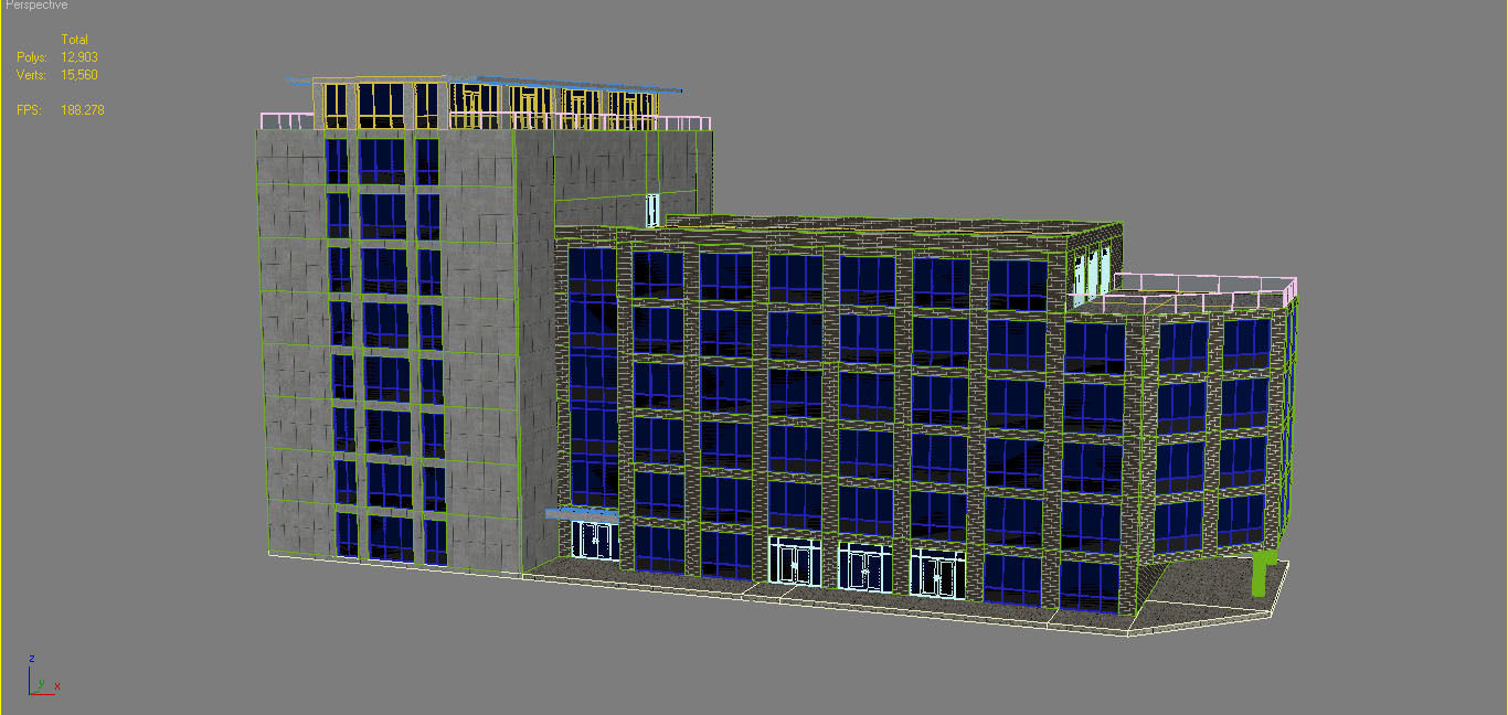Building 1 3D model_9