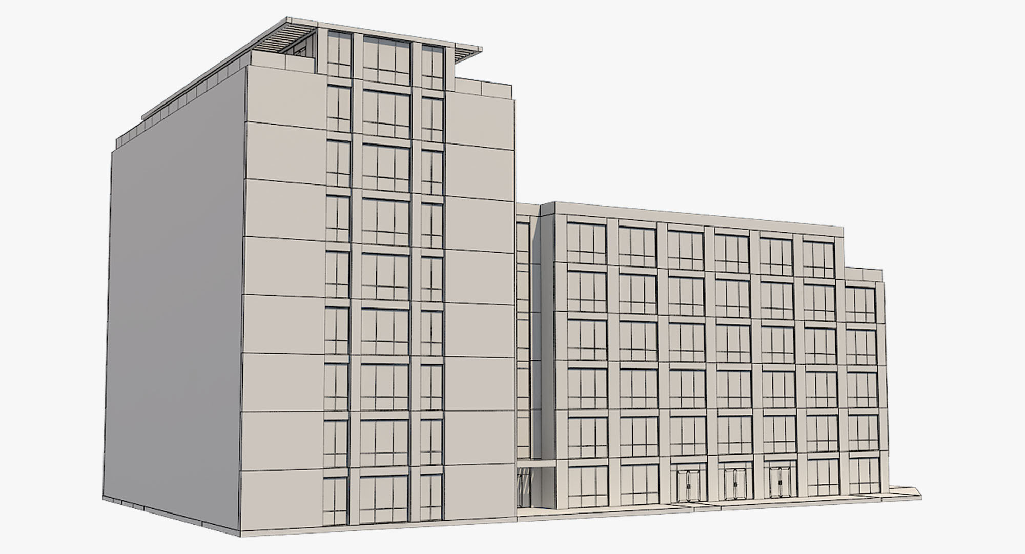 Building 1 3D model_17