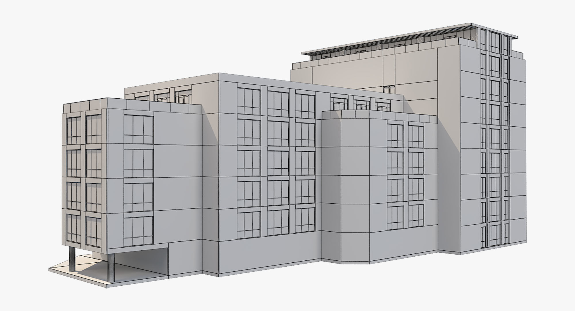 Building 1 3D model_3