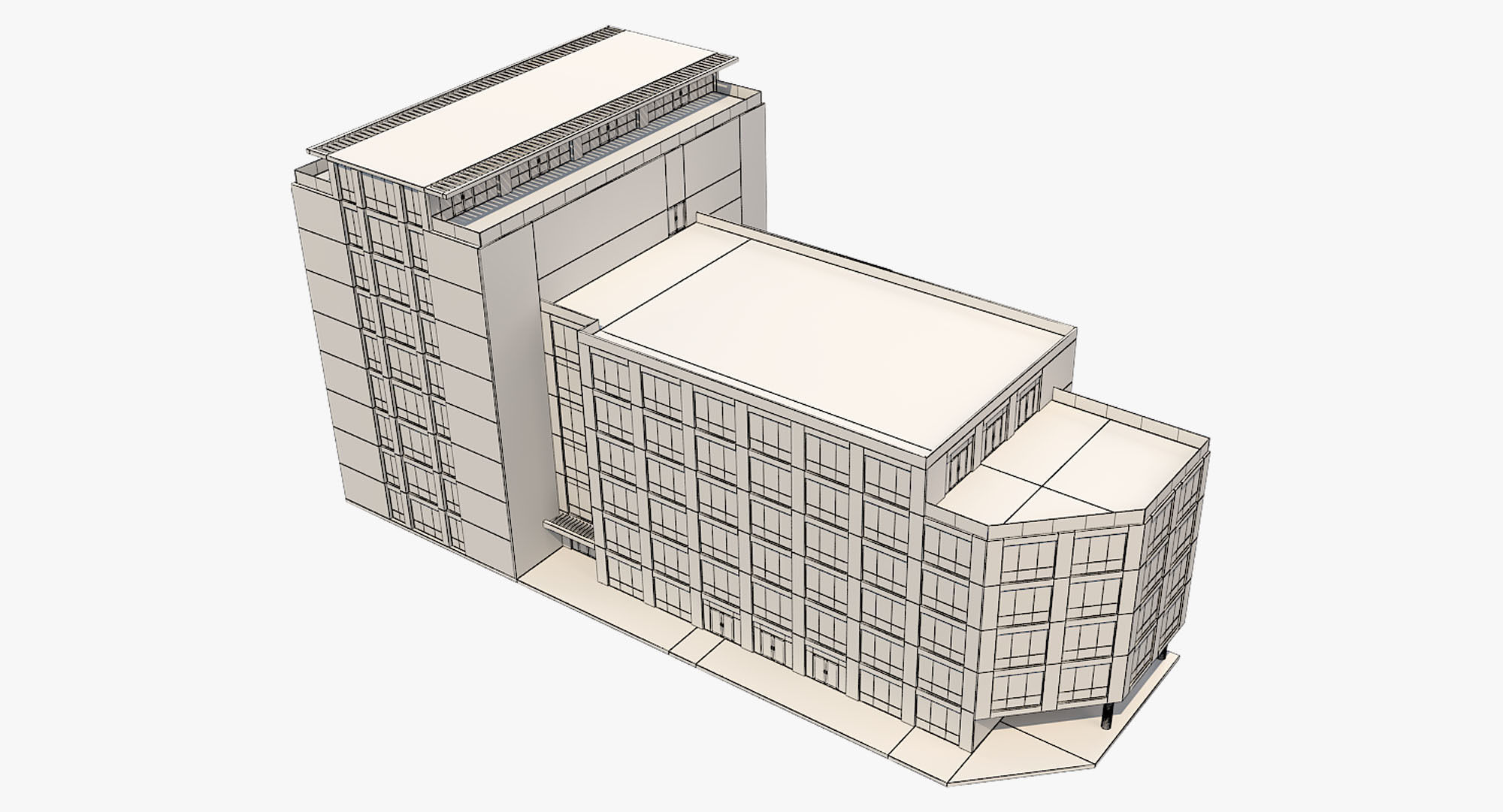 Building 1 3D model_5