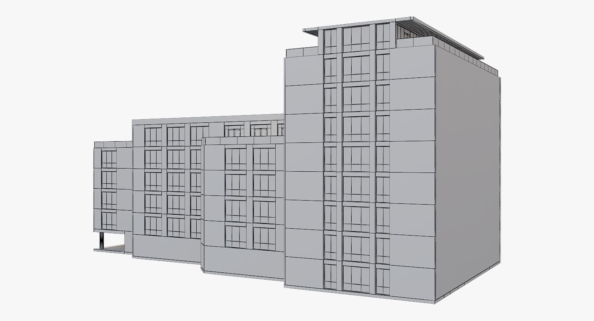 Building 1 3D model_4