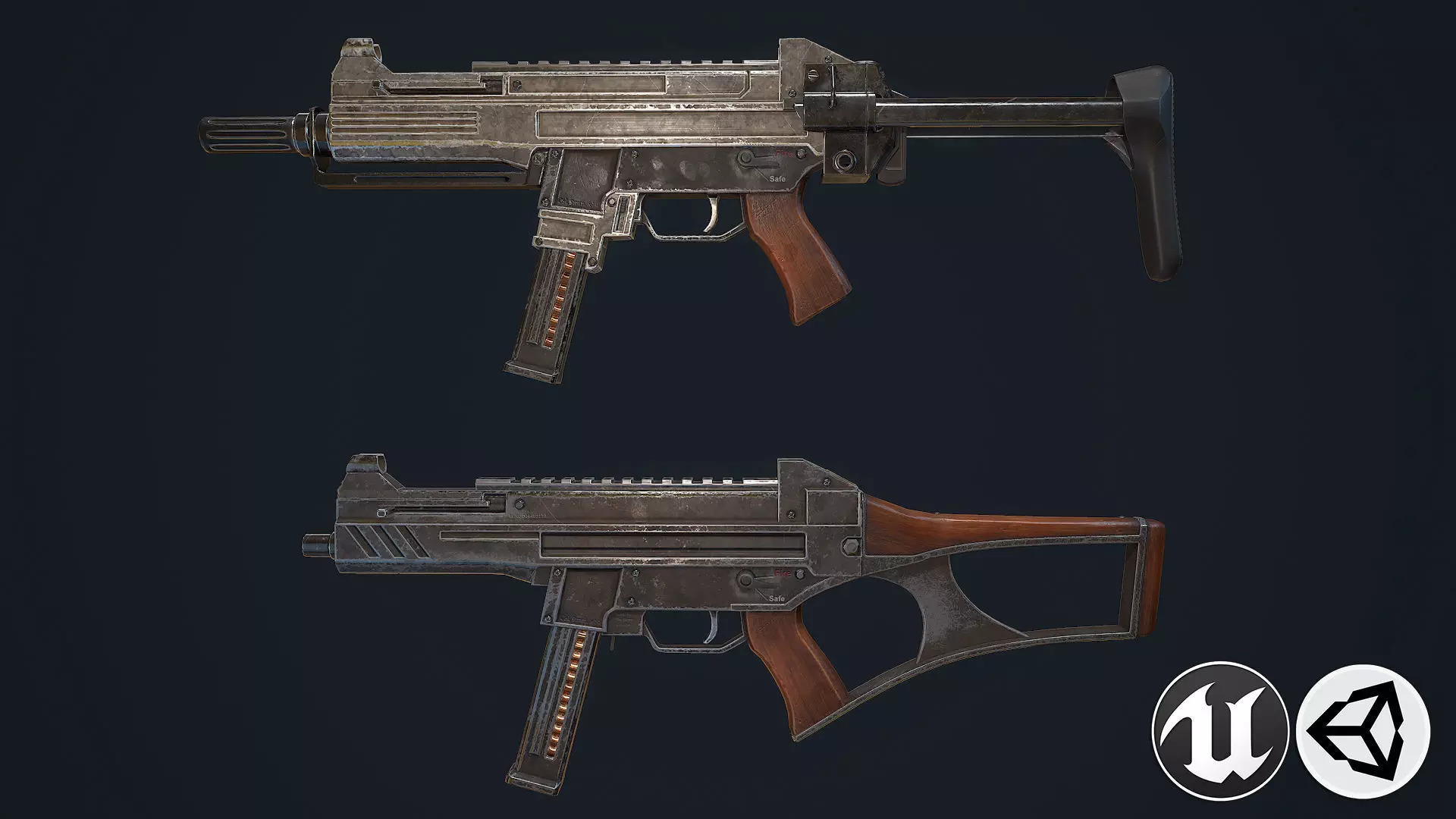 Criket gun Low-poly 3D model_0