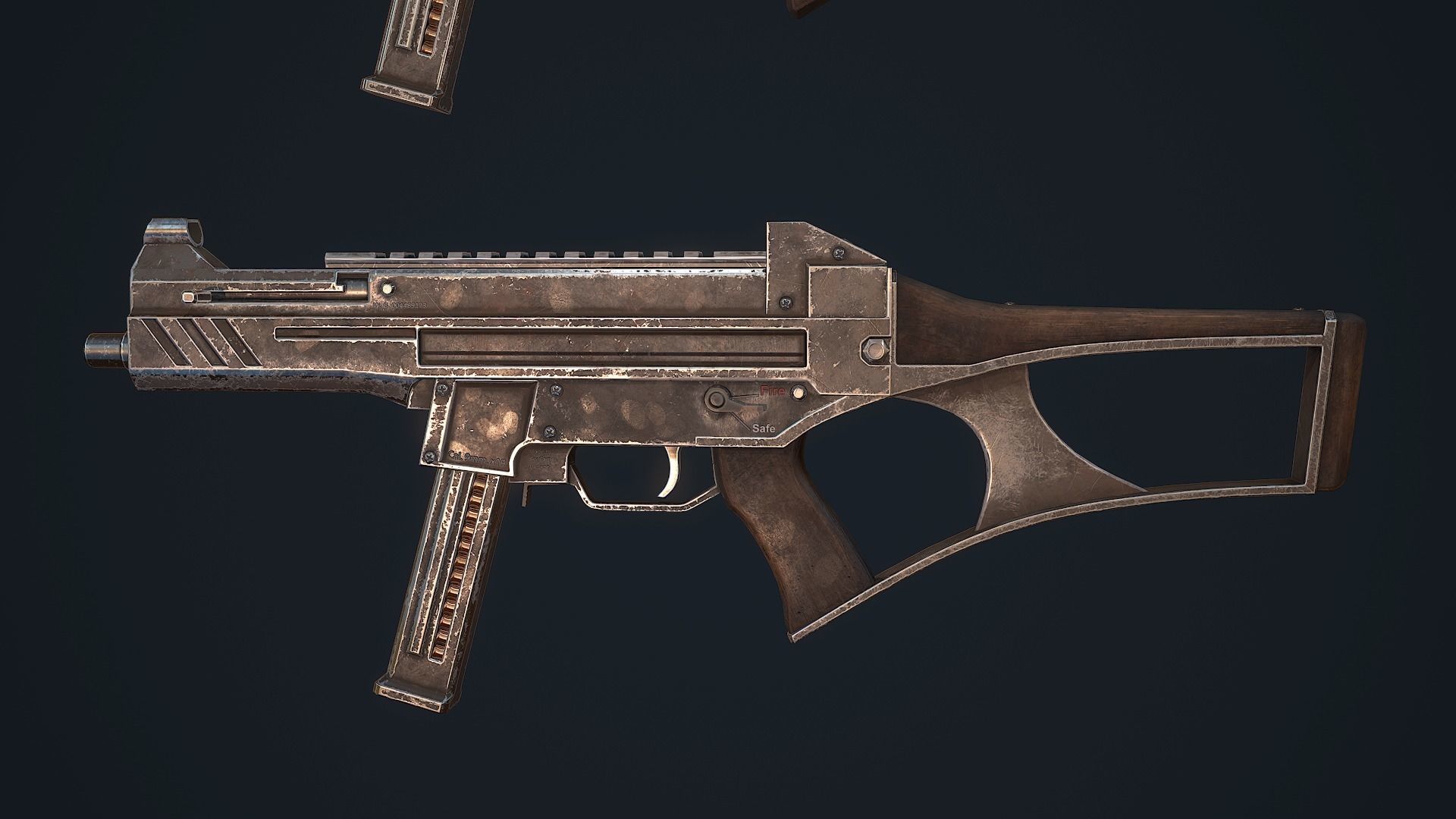 Criket gun Low-poly 3D model_10