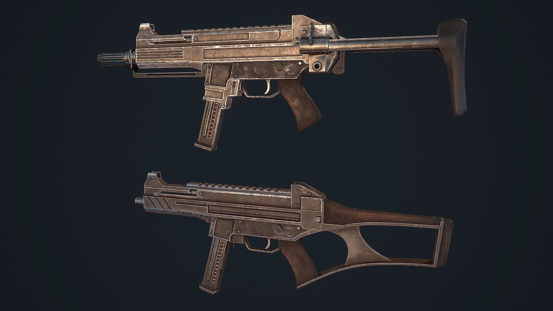 Criket gun Low-poly 3D model_20