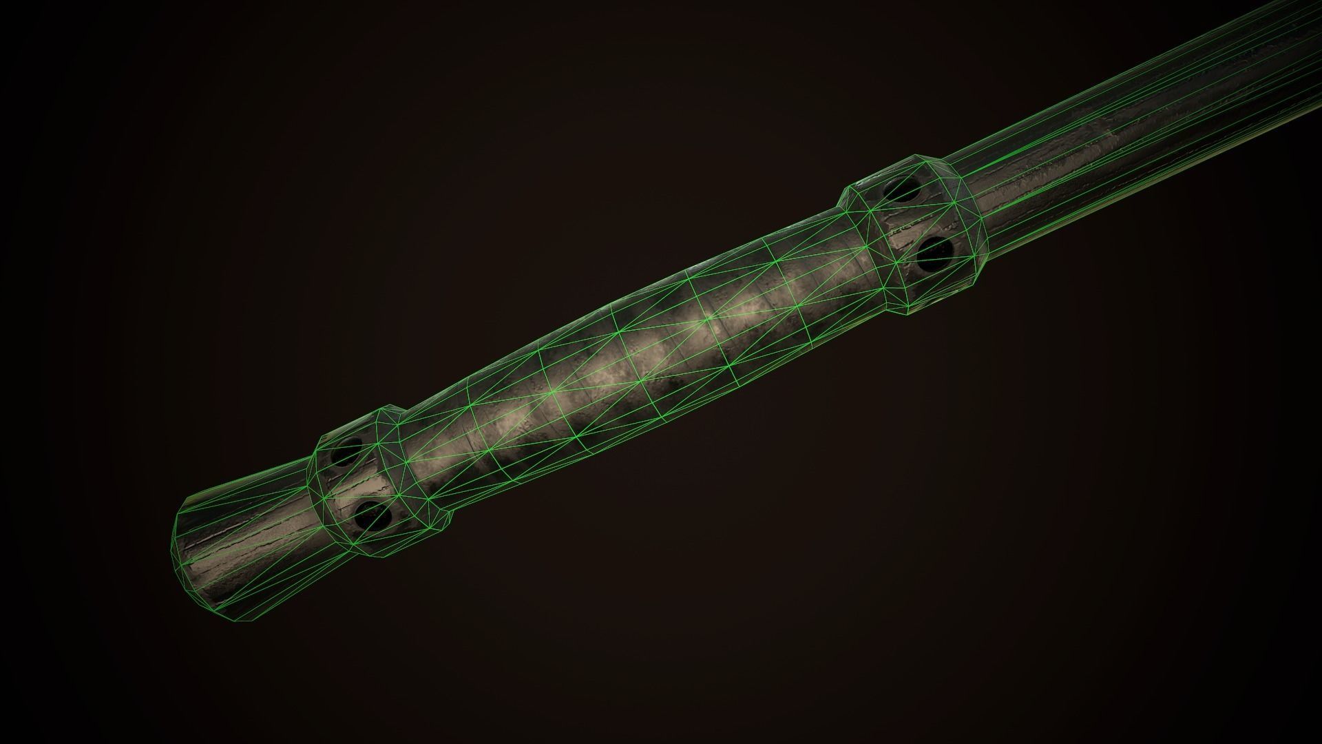 Mace 04 Low-poly 3D model_11