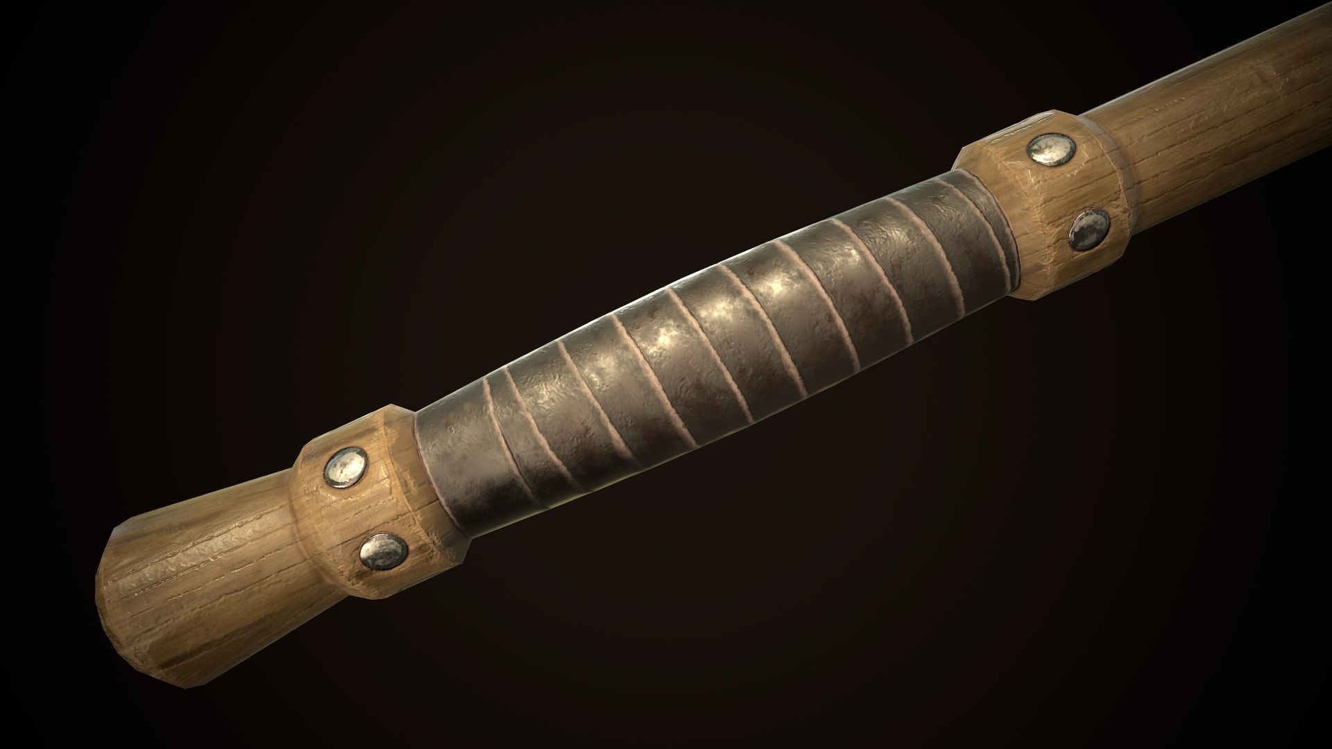 Mace 04 Low-poly 3D model_6