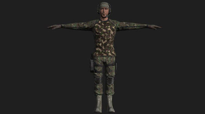 Commandos Pack 9 Military Commando Characters 3D model