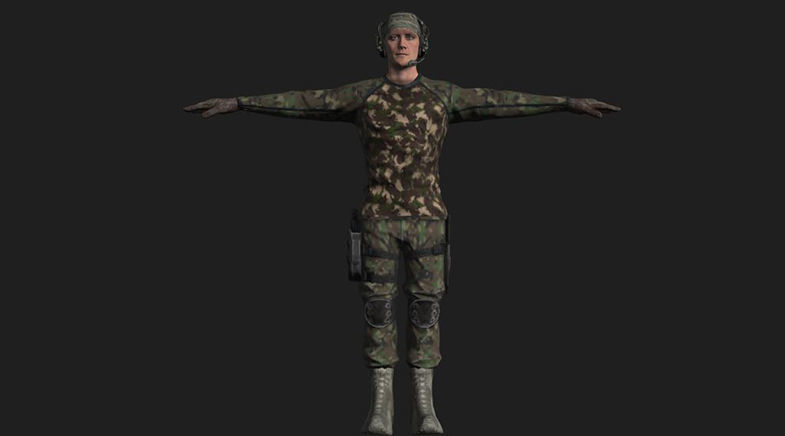 Commandos Pack 9 Military Commando Characters 3D model_1