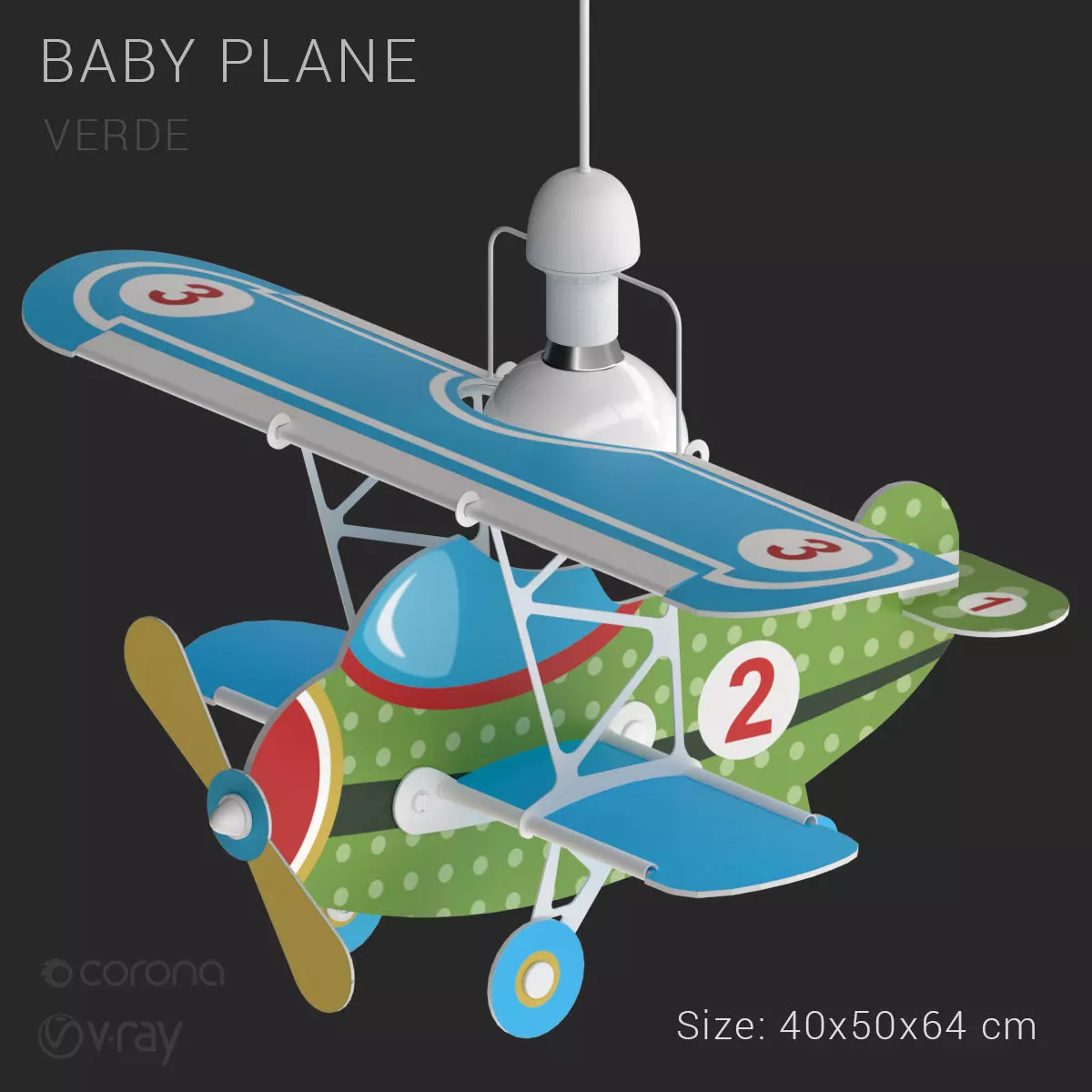 BABY PLANE VERDE 2019 3D model_0