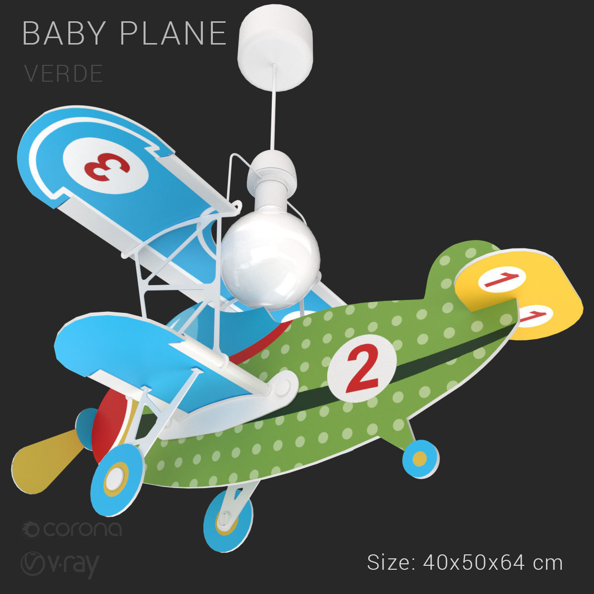 BABY PLANE VERDE 2019 3D model_2