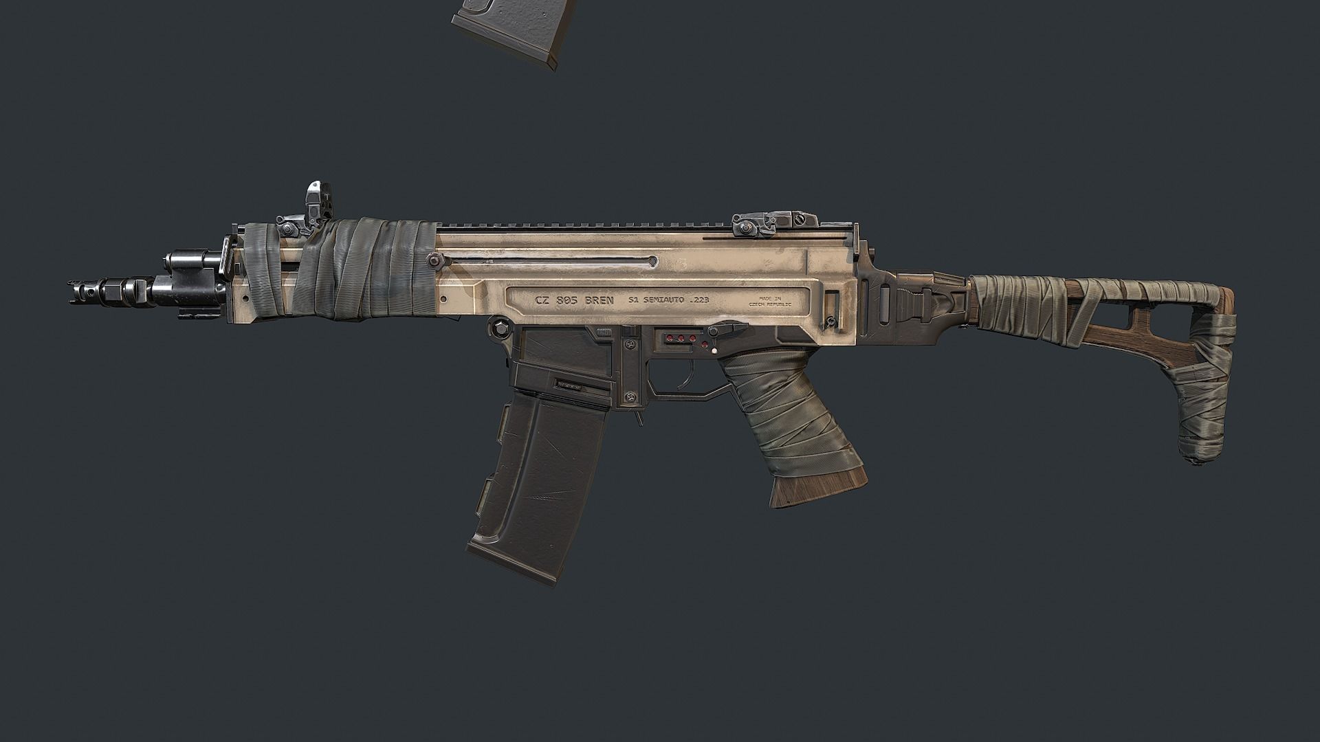 CZ 805 Low-poly 3D model_2