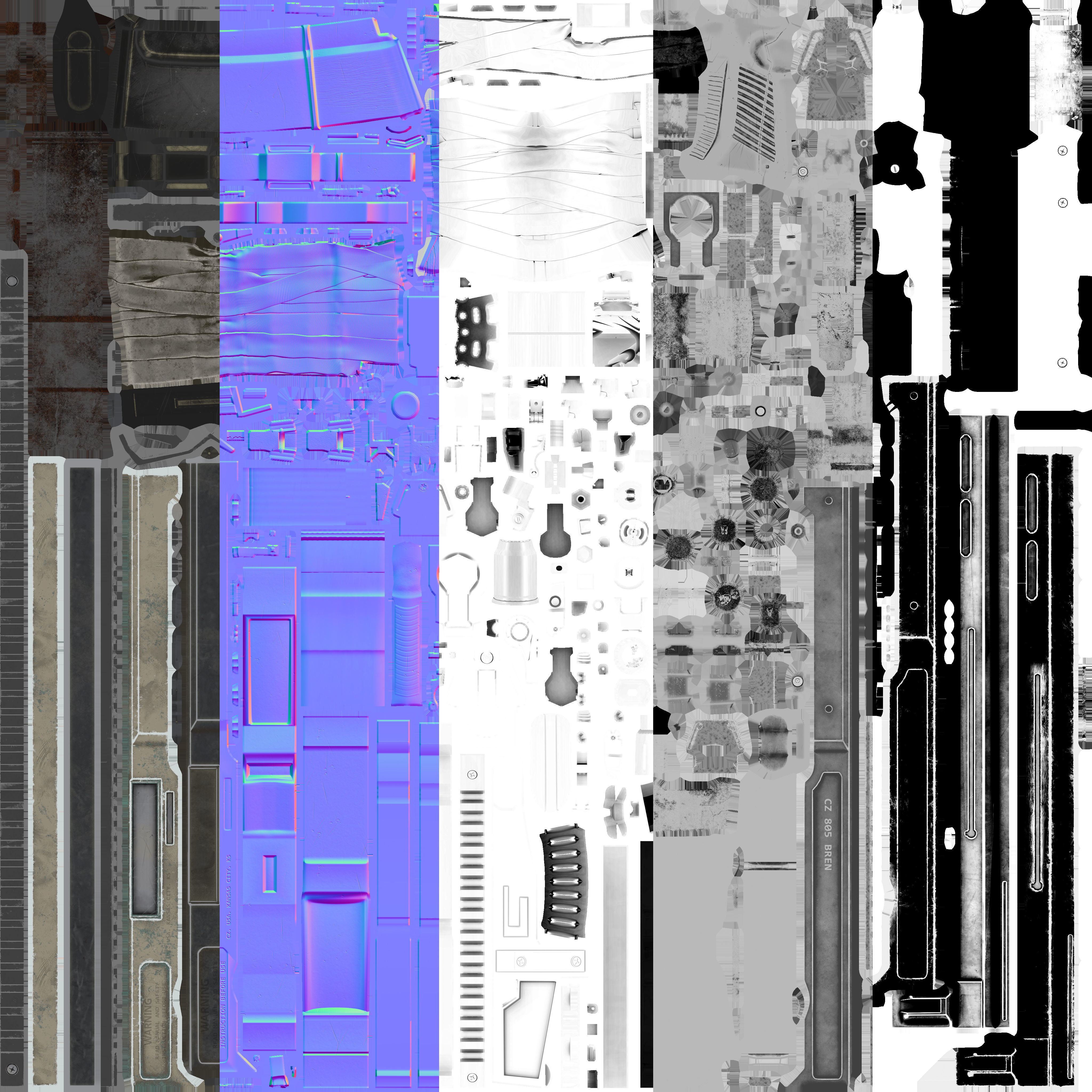 CZ 805 Low-poly 3D model_12