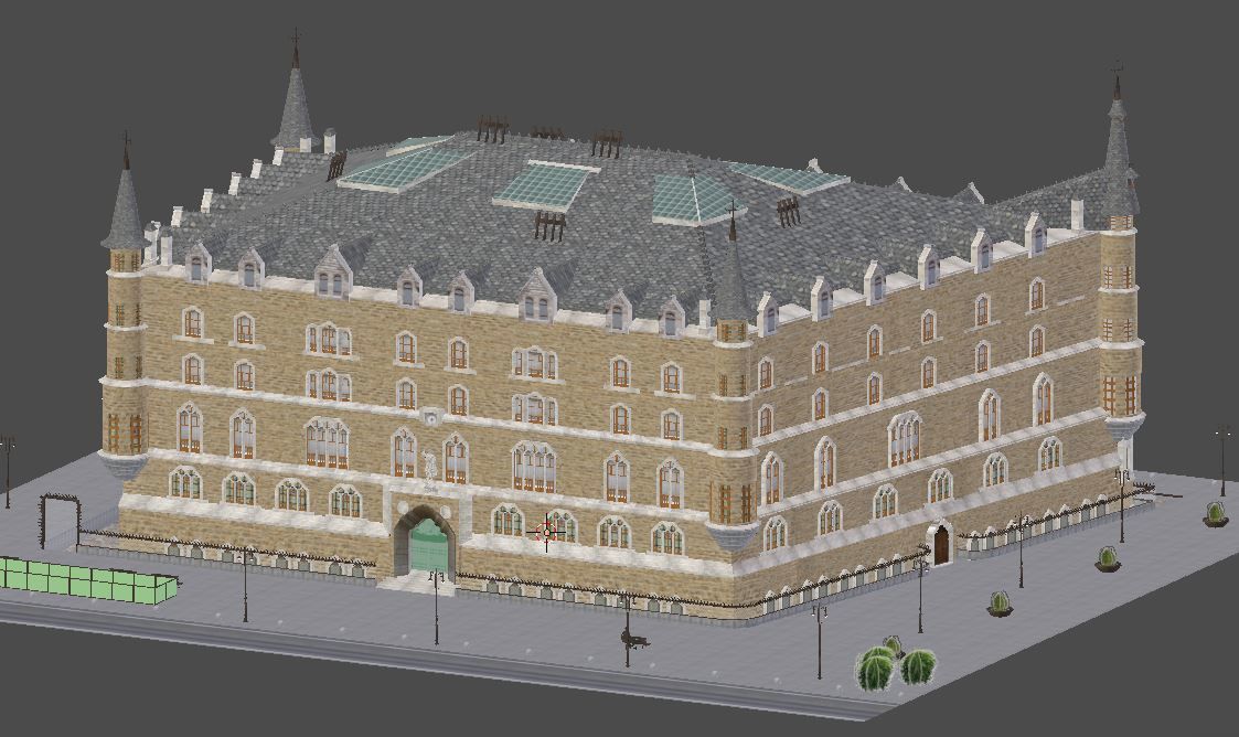 BotinesHouse building Low-poly 3D model_1