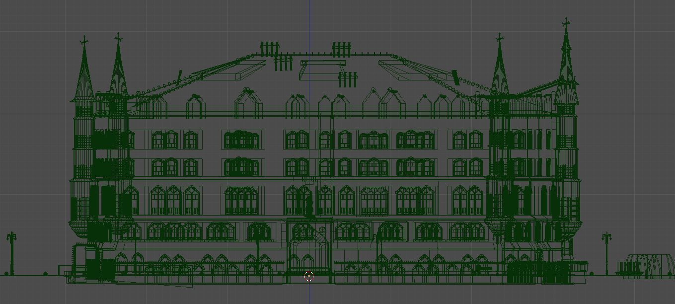 BotinesHouse building Low-poly 3D model_6
