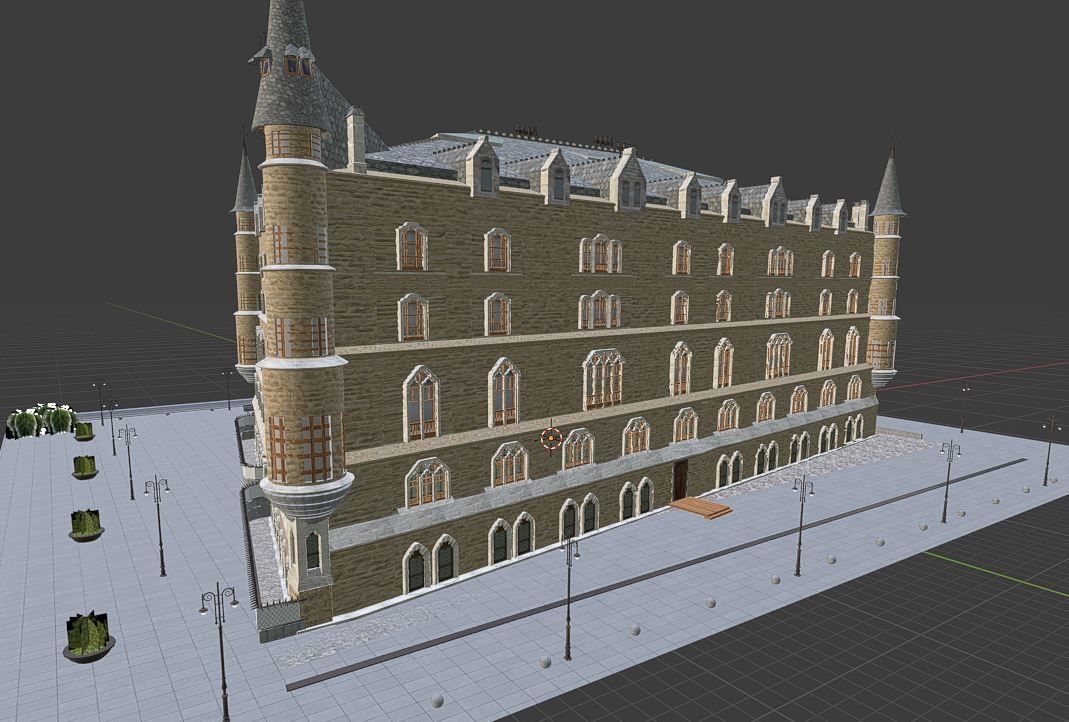 BotinesHouse building Low-poly 3D model_4