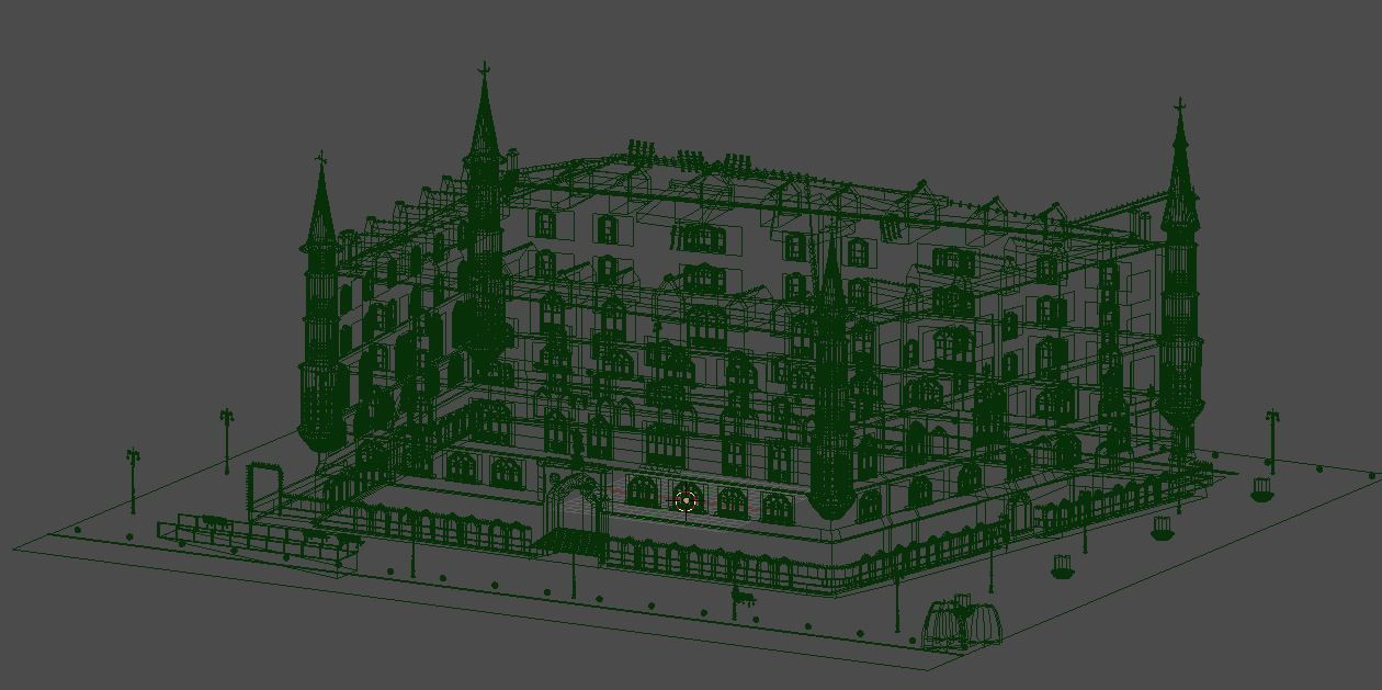 BotinesHouse building Low-poly 3D model_5