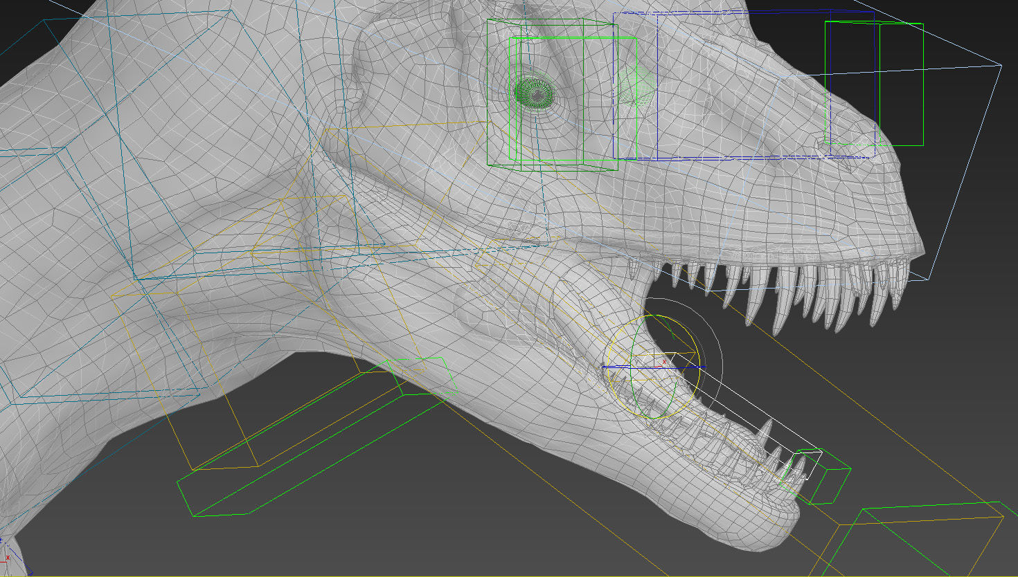 Allosaurus Animated 3D model_14