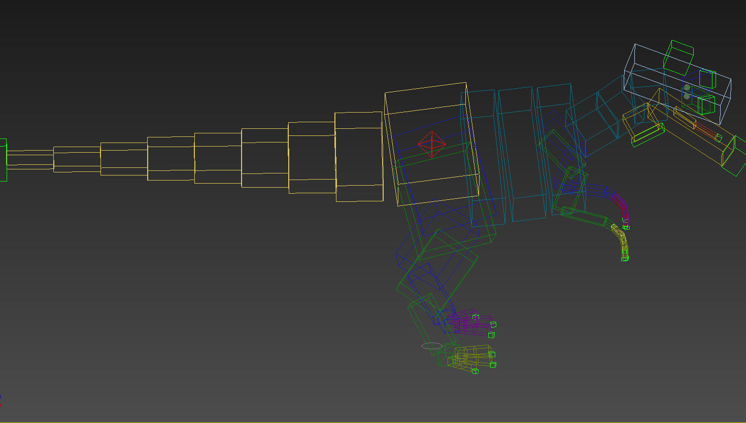 Allosaurus Animated 3D model_13