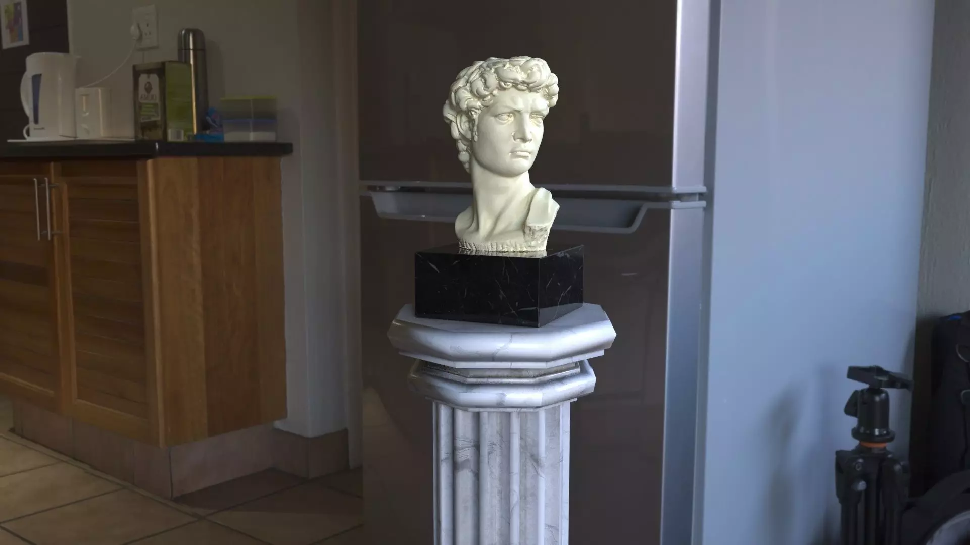 Bust of David done by A Santini Free 3D model_0