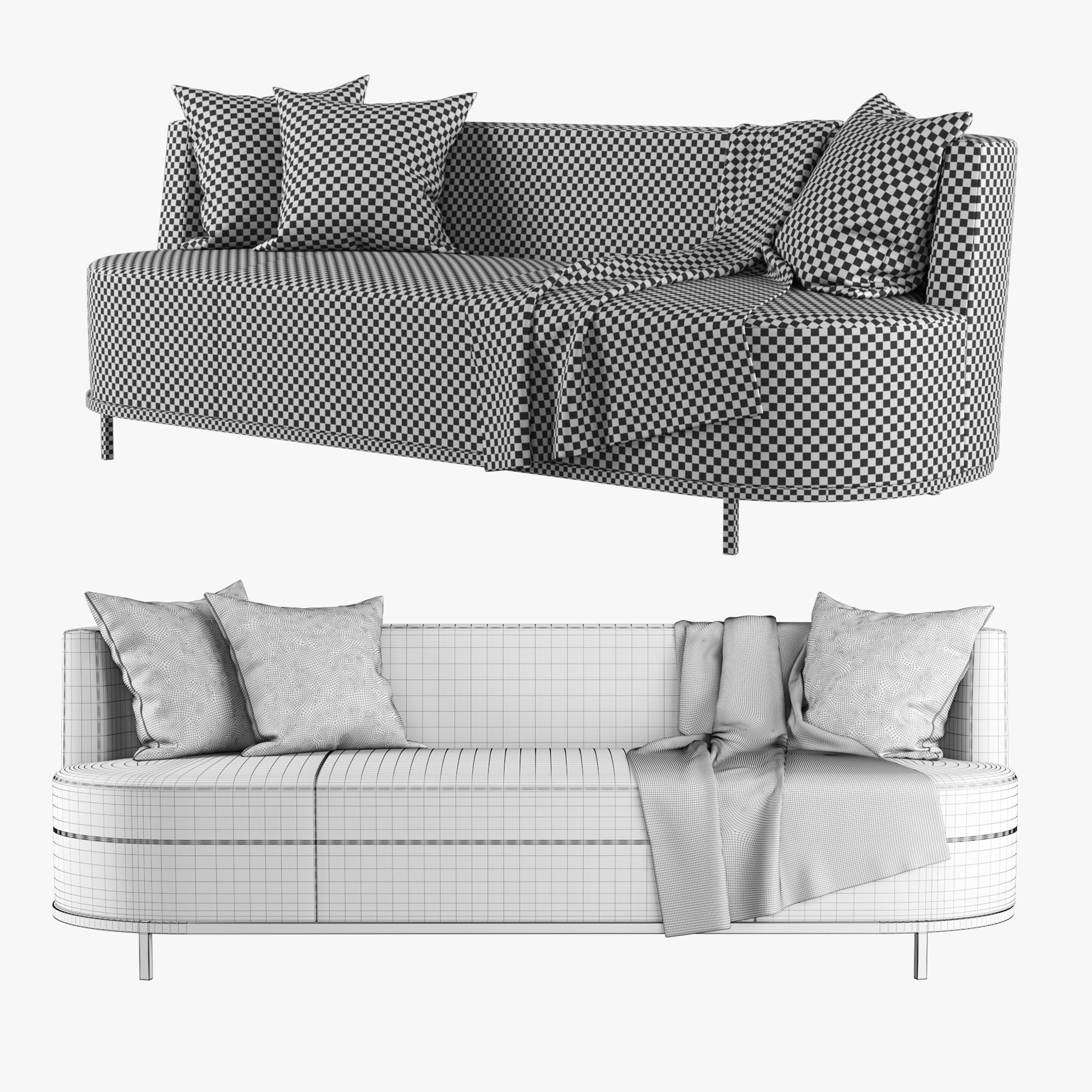 Encircle Sofa 3D model_4