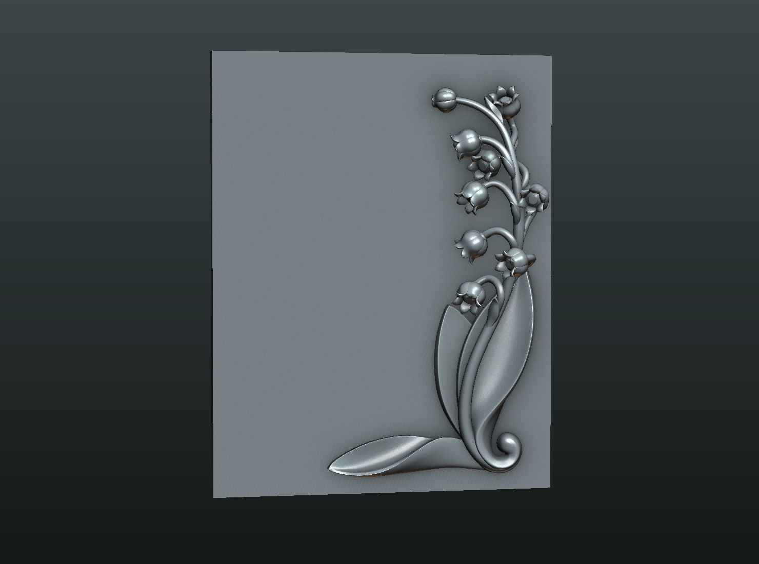 Lily of the valley 3D print model_17