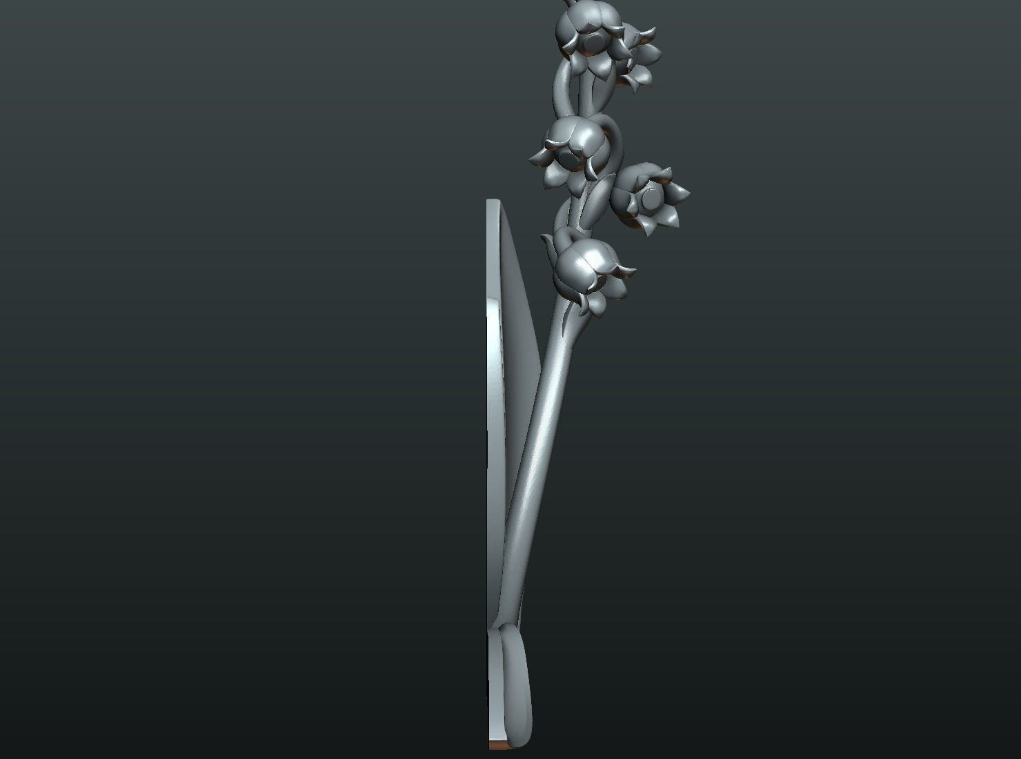 Lily of the valley 3D print model_16