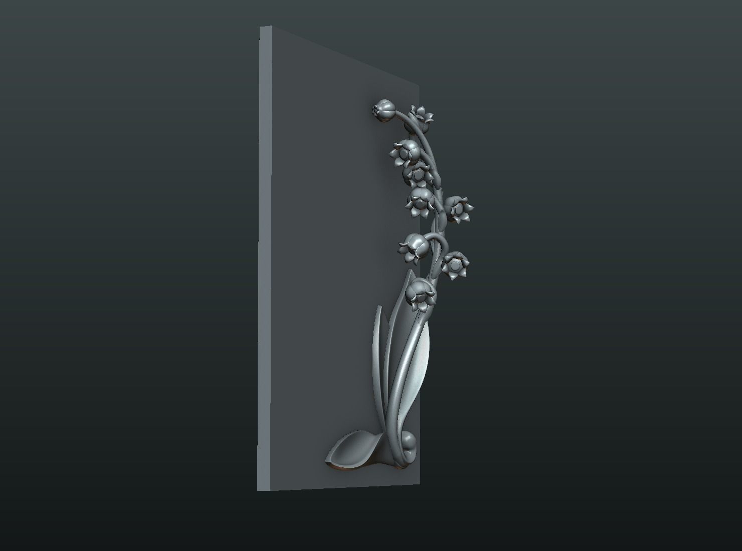 Lily of the valley 3D print model_19