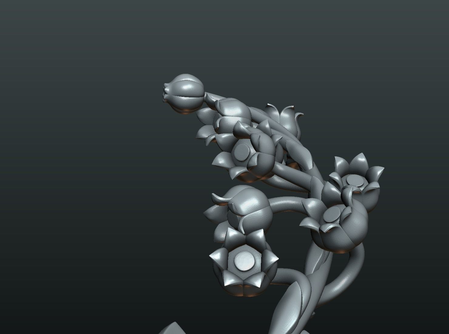 Lily of the valley 3D print model_13