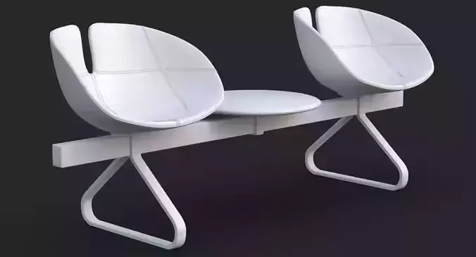 Fjord bar 3 places table Clay Mental Ray AI