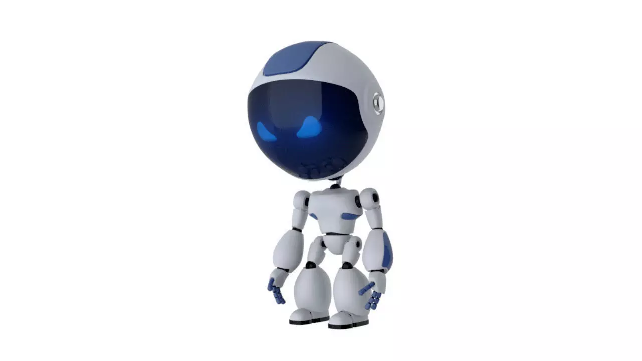 Animated Robot Low-poly 3D model_0