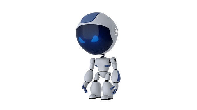 Animated Robot Low-poly 3D model
