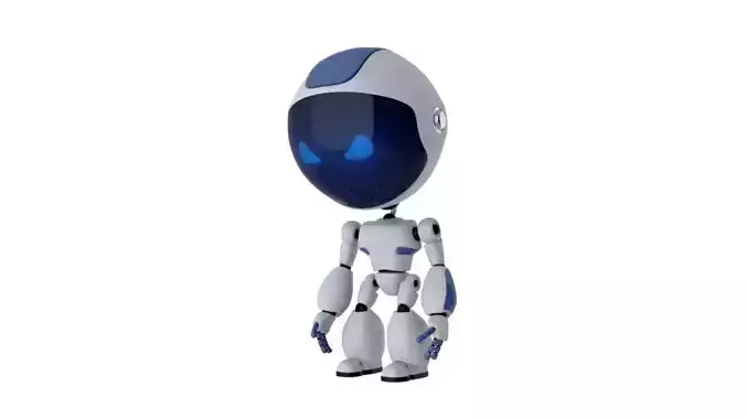 Animated Robot Low-poly 3D model