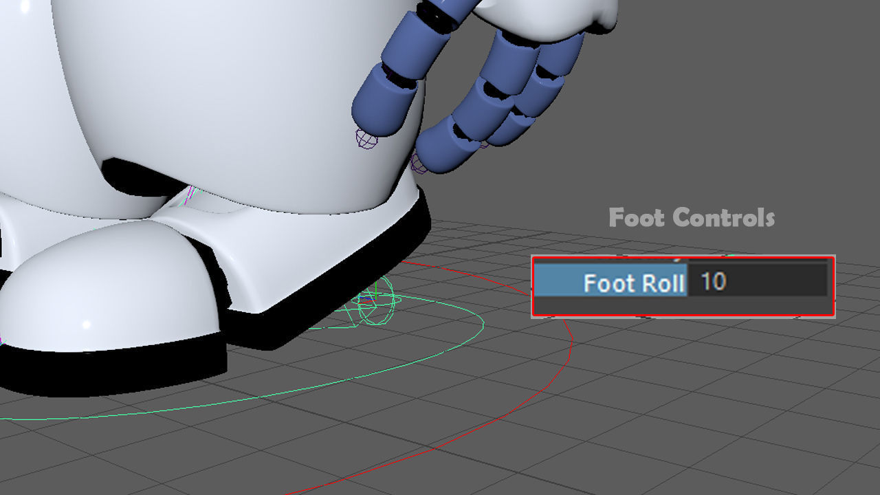 Animated Robot Low-poly 3D model_14