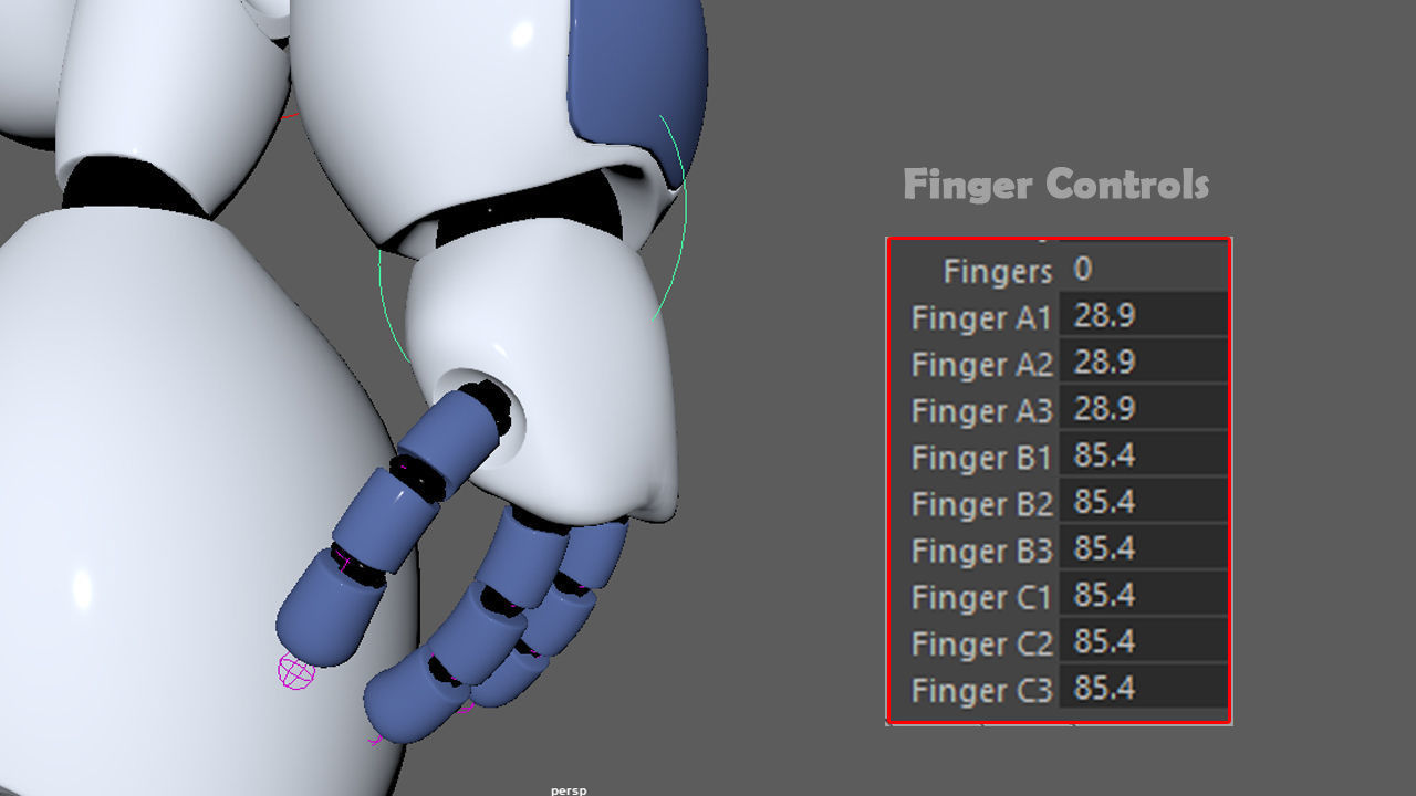 Animated Robot Low-poly 3D model_13