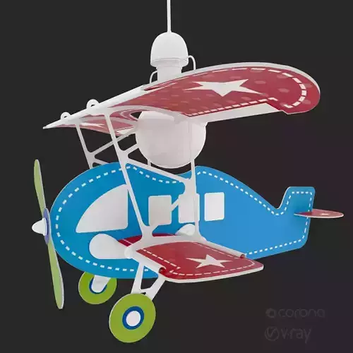 BABY PILOTO AZUL LAMP LEROYMERLIN 3D model