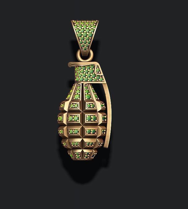 Gun pendants pack 3D print model_18