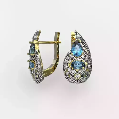 Earrings patterned