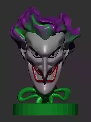 joker bust of 3D model