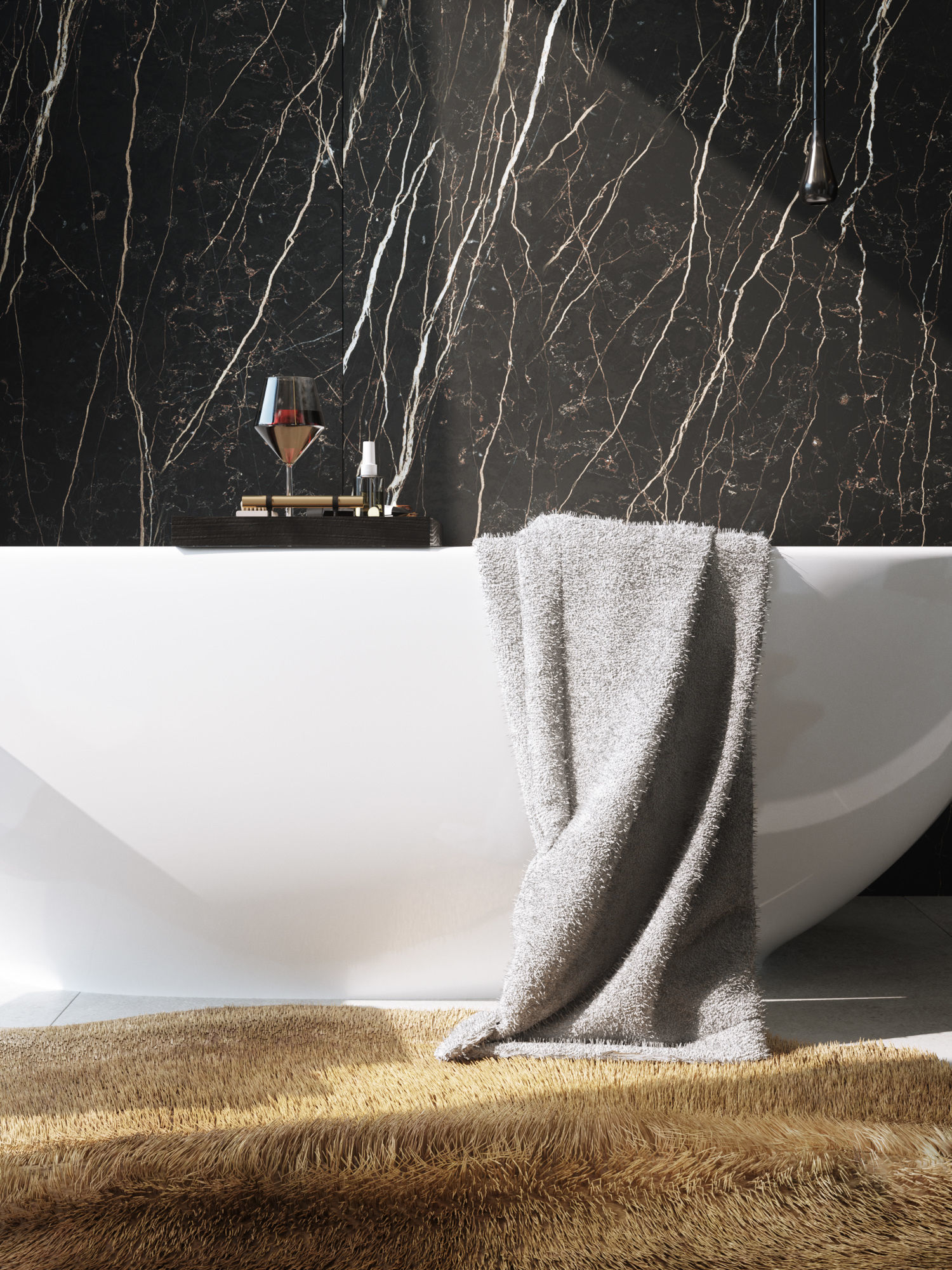 Bathroom Interior Scene for Cinema 4D and Octane Render 3D model_2